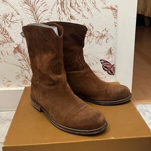 - Anthropologie Enrico Fantini Suede Boots sz 7.5